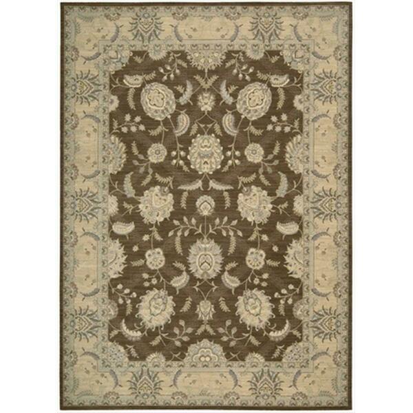Nourison Persian Empire Area Rug Collection Chocolate 5 Ft 3 In. X 7 Ft 5 In. Rectangle 99446254016
